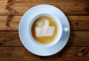 Facebook Ads likes with coffee